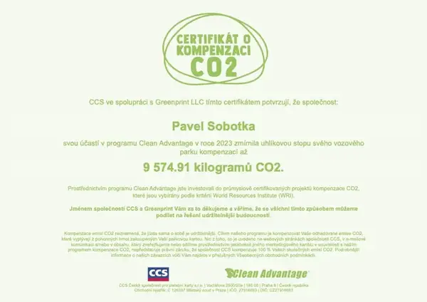 Certifikát — fotografie 1