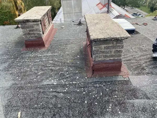 Rekonstrukce střešního pláště PUR systém Moskevská, Kladno